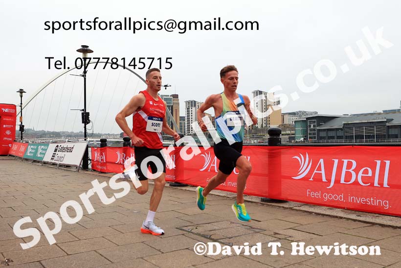 Mens 2024 UK Athletics 5k Road Champs., Newcastle/Gateshead Quayside.  Photo: David T. Hewitson/Sports for All Pics